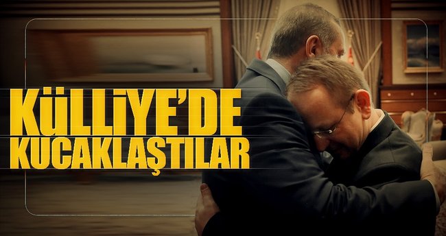 Erdoğan'ın 15 Temmuz gazisiyle kucaklaştığı an