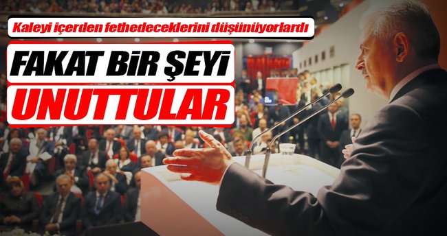 Yıldırım: Cuntacılar contayı yaktı