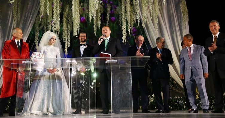 Cumhurbaşkanı Erdoğan, nikah şahidi oldu!