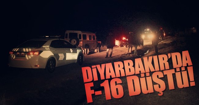 Diyarbakır'da F-16 düştü