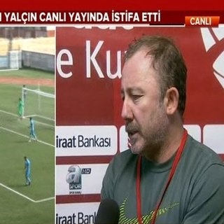 Son dakika: Sergen Yalç?n canl? yay?nda istifa etti!
