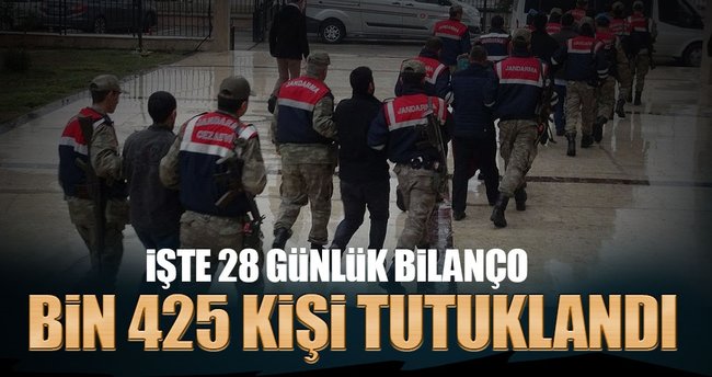 Son dakika haberi: Terörle mücadelede 28 günlük bilanço