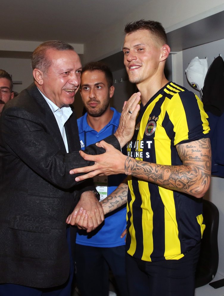 Cumhurbaşkanı Erdoğan Fenerbahçe maçında