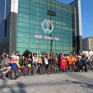 Avrupalı Gençler Kayseri’de bisiklet eğitimi aldı