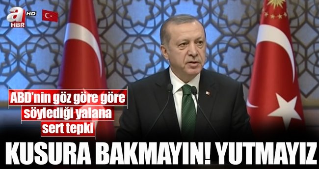 Cumhurbaşkanı Erdoğan'dan son dakika ABD açıklaması