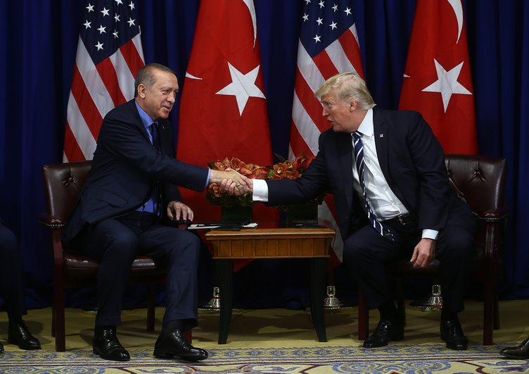 Cumhurbaşkanı Erdoğan New York'ta Trump ile görüştü