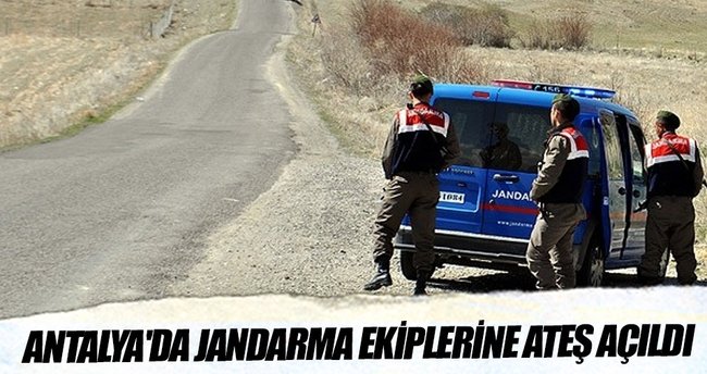 Antalya'da jandarma ekiplerine ateş açıldı: 1 asker yaralı