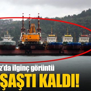 İstanbul Boğazı’nda ilginç görüntü