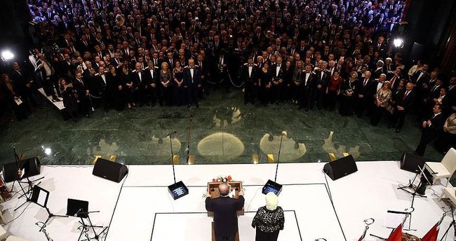 Cumhurbaşkanı Külliyesi'nde 29 Ekim resepsiyonu