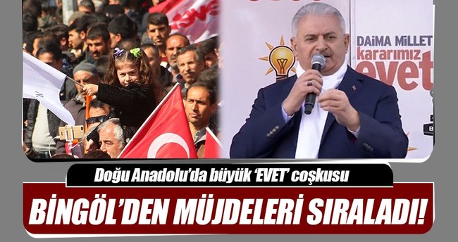 Başbakan Binali Yıldırım Bingöl'de konuştu