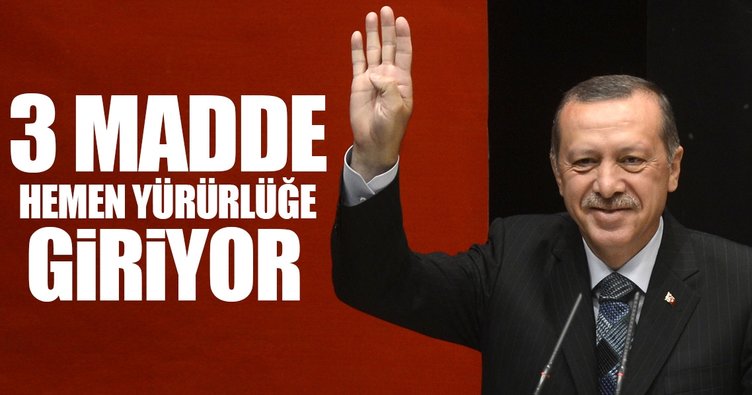 İşte referandum sonrası hemen yürürlüğe girecek 3 madde