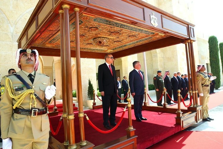 Cumhurbaşkanı Erdoğan Ürdün El Hüseyniye Sarayı’nda