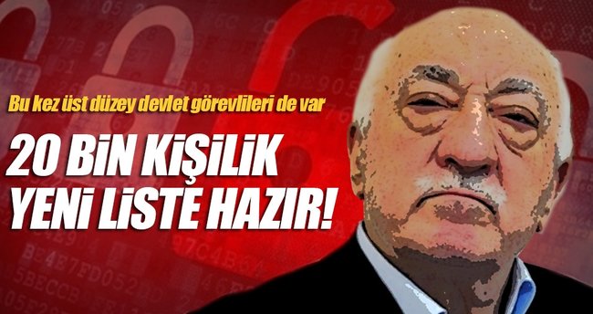 20 bin kişilik yeni liste hazır!