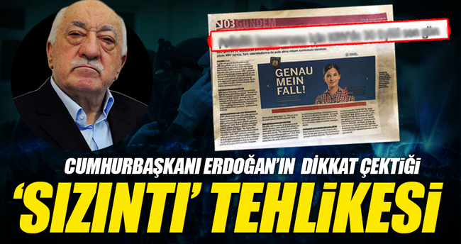 Gazete haberiyle Alman polisine sızın talimatı