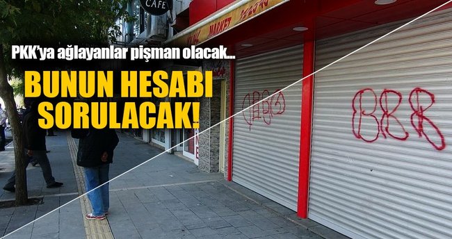 Tunceli'de kepenkler açılmadı