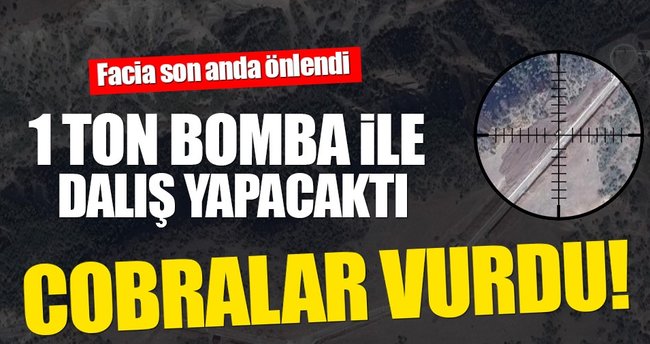 Bomba yüklü araç o ilde helikopterle vuruldu!