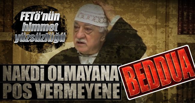 Nakdi olmayana pos vermeyene beddua!