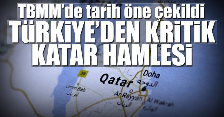 Türkiye'den kritik Katar hamlesi