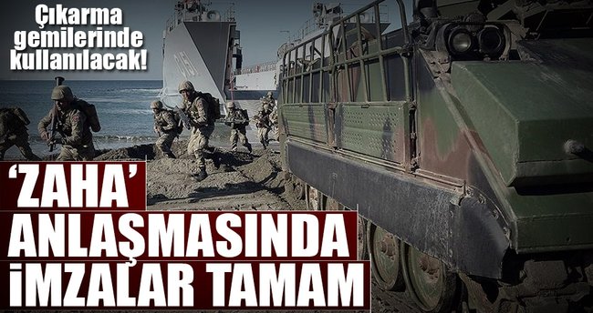 Zırhlı amfibi hücum araçları için imzalar atıldı