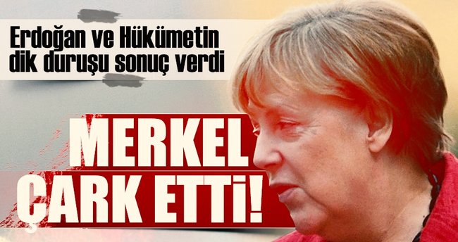 Merkel çark etti