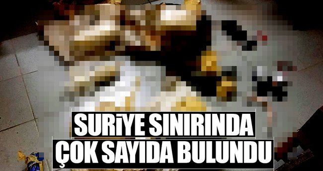Son dakika haberi: Suriye sınırında çok sayıda patlayıcı ele geçti