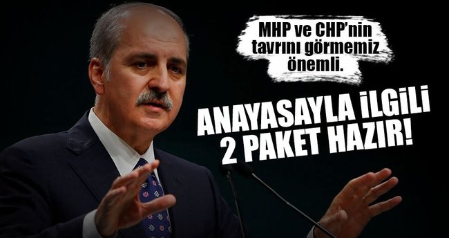 Anayasayla ilgili 2 paket hazır