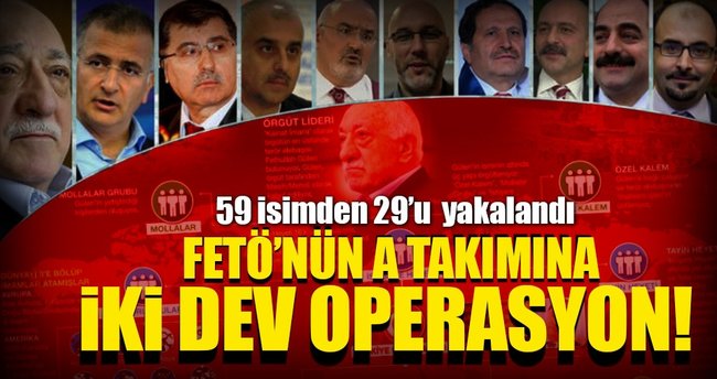 A Takımı listesindeki 59 isimden 29’u yakalandı