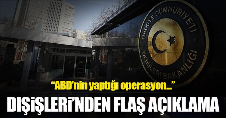 Dışişleri Bakanlığı: Son derece olumlu