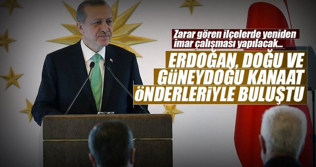 Erdoğan, Doğu ve Güneydoğu kanaat önderleriyle buluştu