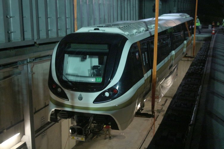Hacıosman-Yenikapı metrosunda sürücüsüz araçlar raylarda