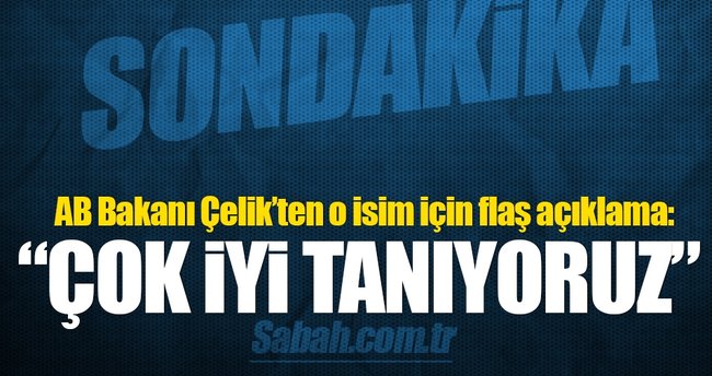AB Bakanı Ömer Çelik'ten önemli açıklamalar