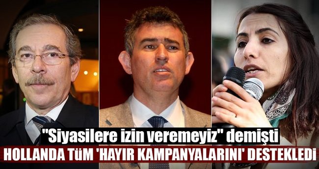 Hollanda tüm 'hayır kampanyalarına' izin verdi