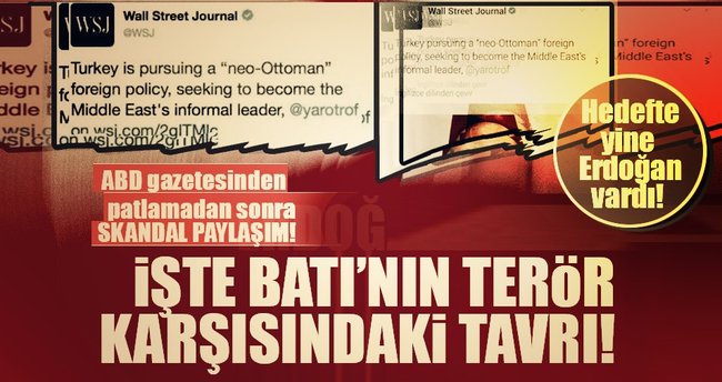 Wall Street Journal'dan alçak sözler