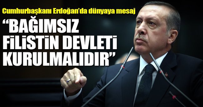 Cumhurbaşkanı Erdoğan'dan Filistin paylaşımı