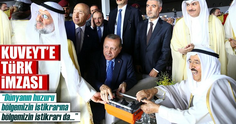 Erdoğan Kuveyt Uluslararası Havalimanı'nın temel atma töreninde konuştu
