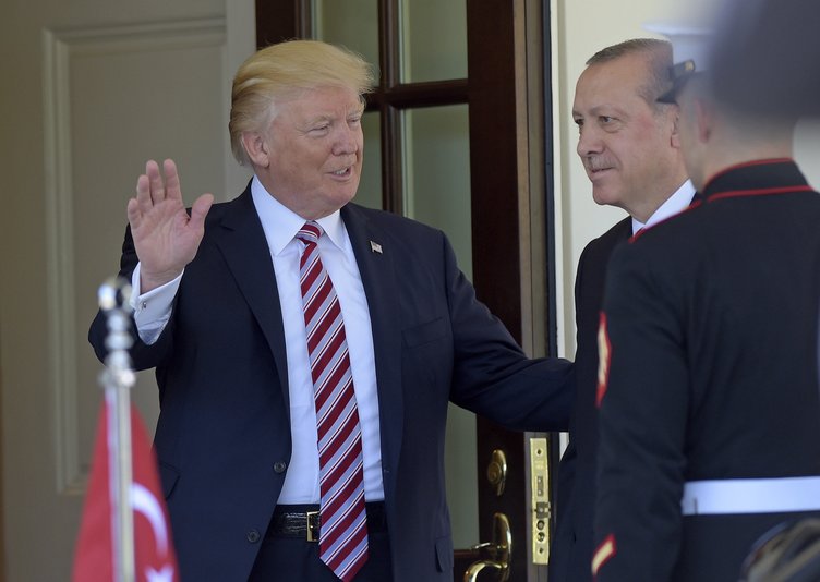 Erdoğan-Trump görüşmesinden ilk kareler