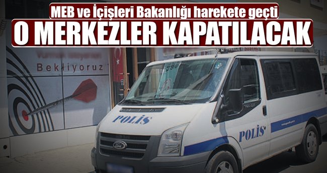 O merkezler kapatılacak