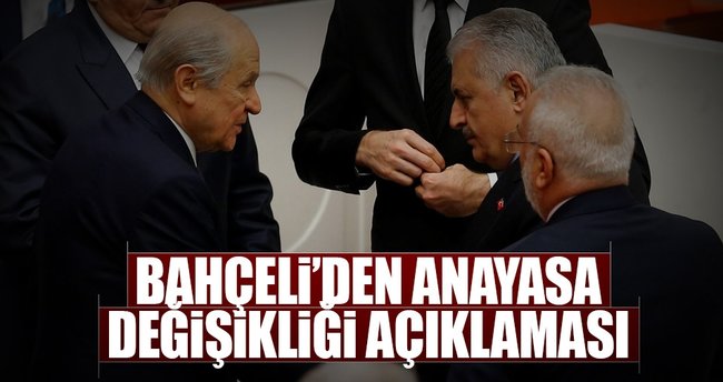 Devlet Bahçeli'den flaş anayasa değişikliği açıklamaları