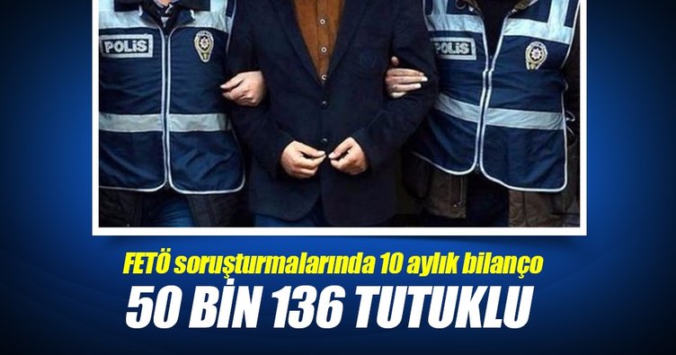 50 bin 136 tutuklu 7 bin 112 firari...