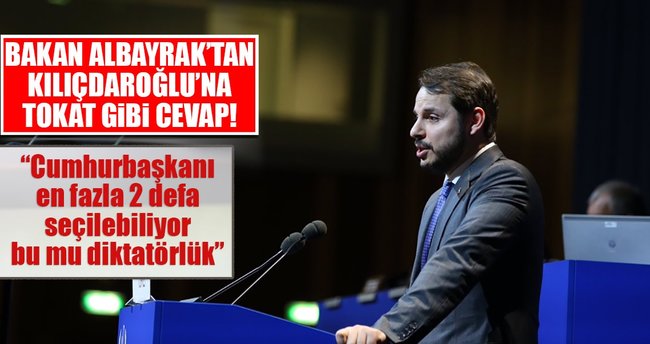 Bakan Albayrak: “En fazla 2 defa seçilebilen cumhurbaşkanı mı diktatör